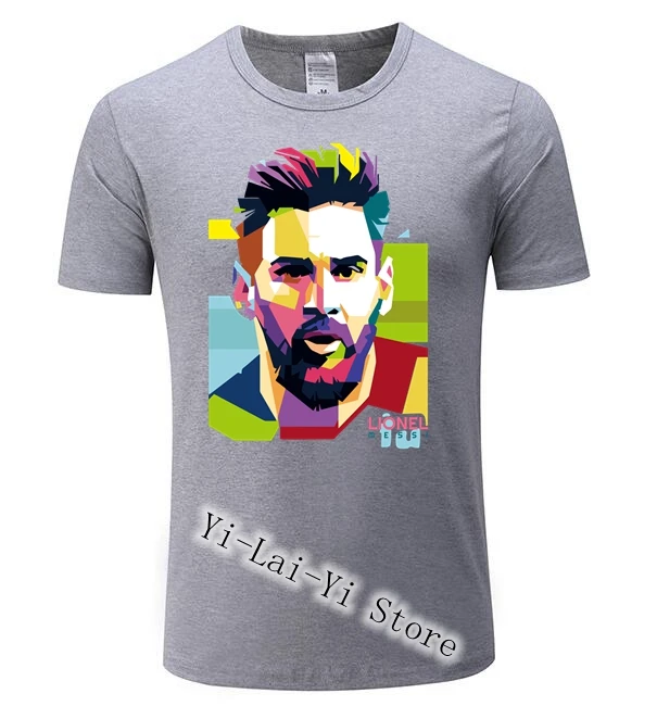Фирменная Новинка Для мужчин Лионель Месси футболка Barcelona Мужчин's футболки