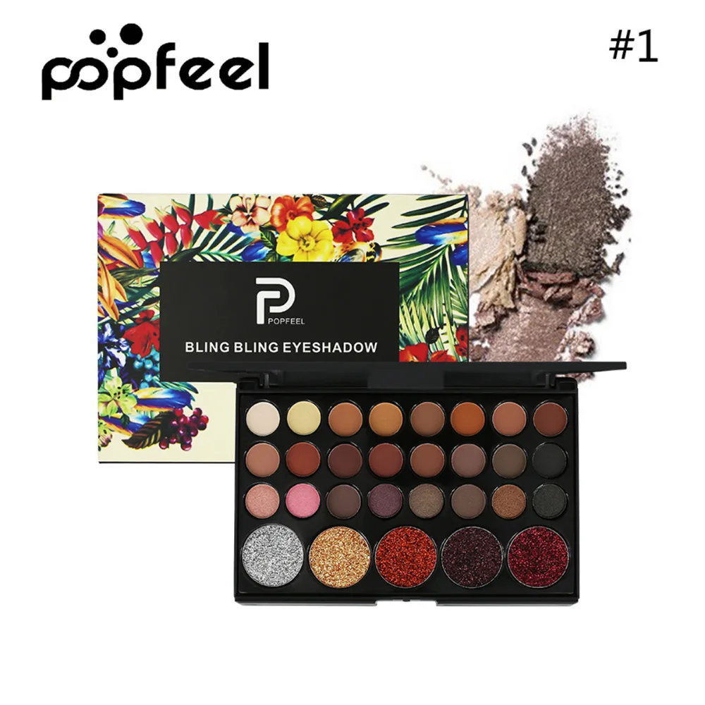 

Popfeel Hot Sale 29 Colors Eyeshadow Palette Matte Shimmer Waterproof Shiny Eye Shadow Powder Eyes Cosmetics