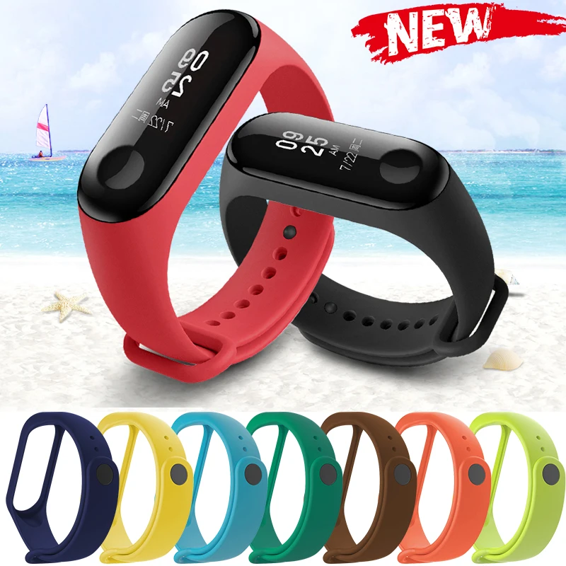 

Sport Strap Bracelet for Xiaomi Mi Band 4 3 Silicone Wrist Smart Accessories For xiaomi mi band 3 4 bracelet Miband 4 3 Strap