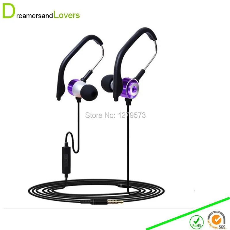 

Wired Earphones, 3.5mm Stereo Sports Running Earbuds, Headsets With Mic for Iphone Xiaomi Smartphones,Tablets,Mp3 Players Purple