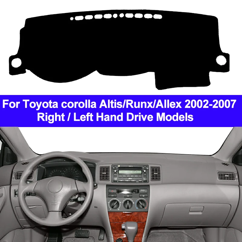 

Car Auto Dashboard Cover Dashmat Pad Carpet Dash Mat Cushion For Toyota corolla Altis Runx Allex 2002 2003 2004 2005 2006 2007