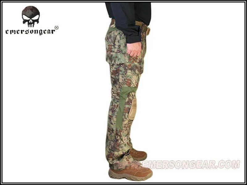 Мужские военные охотничьи военные очки Airsoft камуфляжные штаны Emerson Gen2 тактические брюки с наколенниками Mandrake EM7038MR