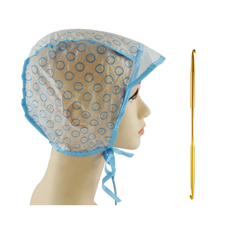 Hair Frosting & Tipping Cap + Tipping Needle Set40010in Caps, Foils