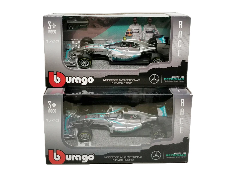 Bburago F1 модель автомобиля 1:43 гоночная команда RB9 AMG W05 литой миниатюрный гоночный