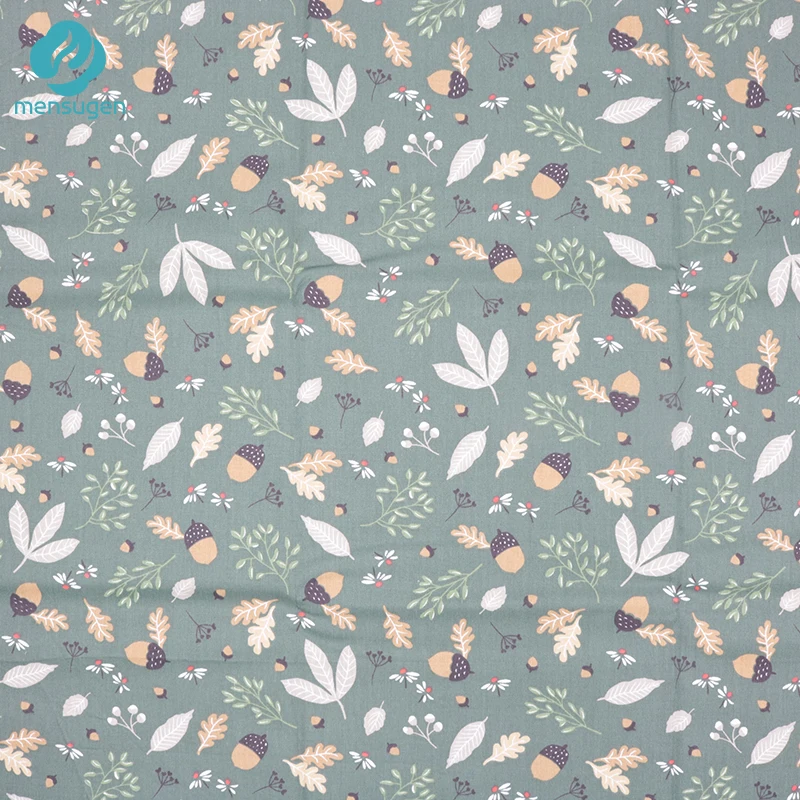 

8 Colors Can Choose 1 Yard Green Blue Flower & Floral Cotton Fabric for Patchwork Quilting Sewing Tissue Dreese Cloth