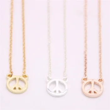

New peace symbol pendant necklace Symbolizes peace pendant necklace designed for women