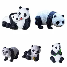 Смола мини украшение «панда», микро Ландшафтная Скульптура, бонсай, садовое украшение