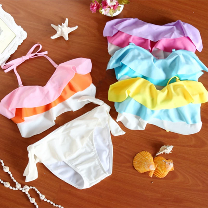 

2016 New Summer Beac Swimwear Low Waist 4 Color Bikini Sexy girl Swimsuit Bathing Suit