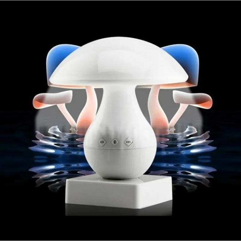 

HZFCEW Touch Sensor Mushroom Night Light Wireless Mini Bluetooth Speaker LED Table Lamp Support Micro SD/TF Card Reader Slot