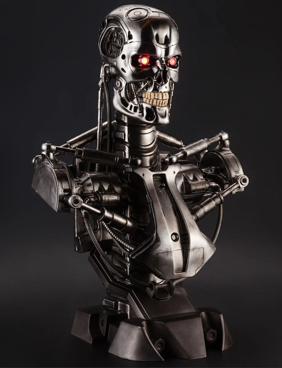 Ogrm Replica Resin Terminator T800 Bust Statue 1 1 Scale Skull