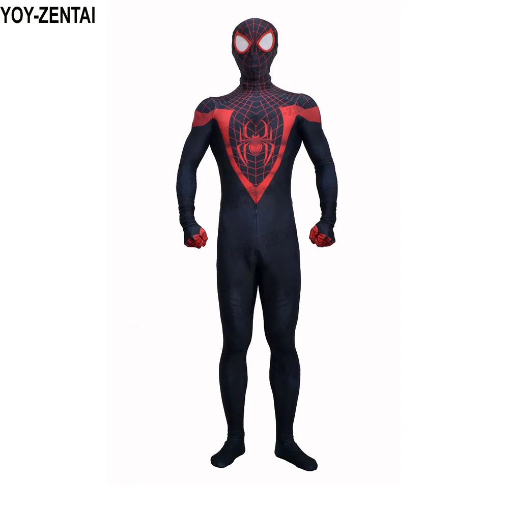 YOY ZENTAI Top Quality 3D Print Miles Morales Spiderman Zentai Suit