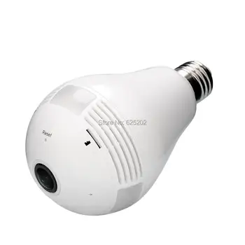 

Small Light Bulb Camera Panoramic IP Camera Wifi Camera 960P 1.3MP Fisheye Lens Free Shipment
