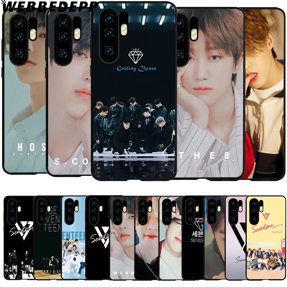 

WEBBEDEPP Seventeen KPOP Boy Soft TPU Case Cover for Huawei P8 P9 P10 P20 P30 Lite Pro P Smart 2019
