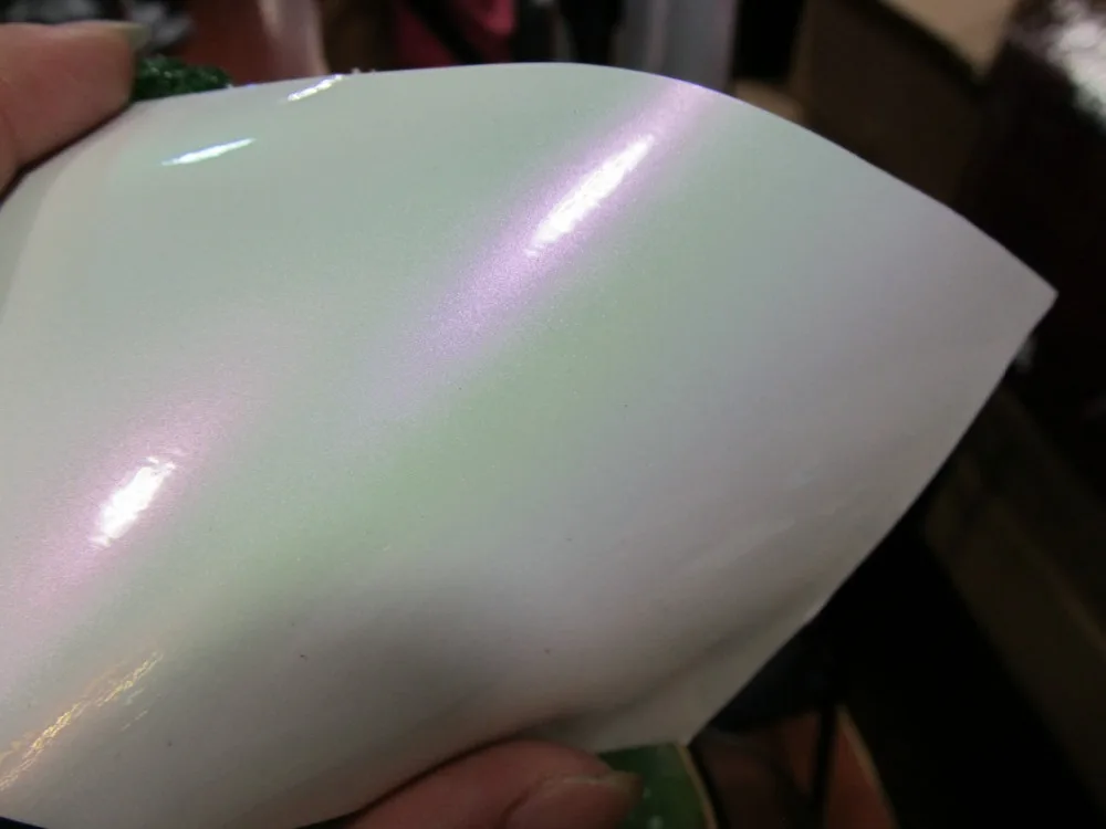 Newest Fashion 1.52x20M air free bubbles white-purple car GLOSSY Pearl chameleon vinyl roll | Автомобили и мотоциклы