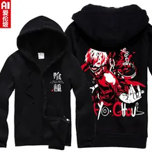 2015 Otoño Nueva sudadera con capucha Traje de Cosplay Del Anime de Tokio Ghoul Coat Trajes Para hombres de las mujeres de Harajuku Sudaderas Con Capucha de Los Hombres