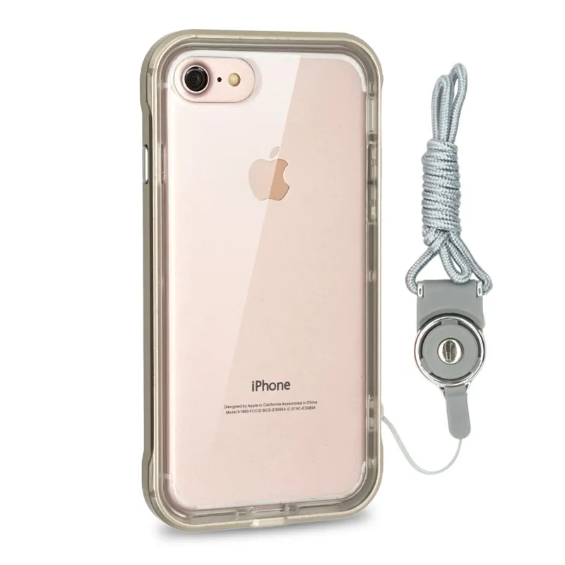 Portefeuille For iPhone 7 plus Case Shockproof PC TPU Protective Shock Proof Luxury Gold Cover For Phone 7plus Coque Accessories (30)
