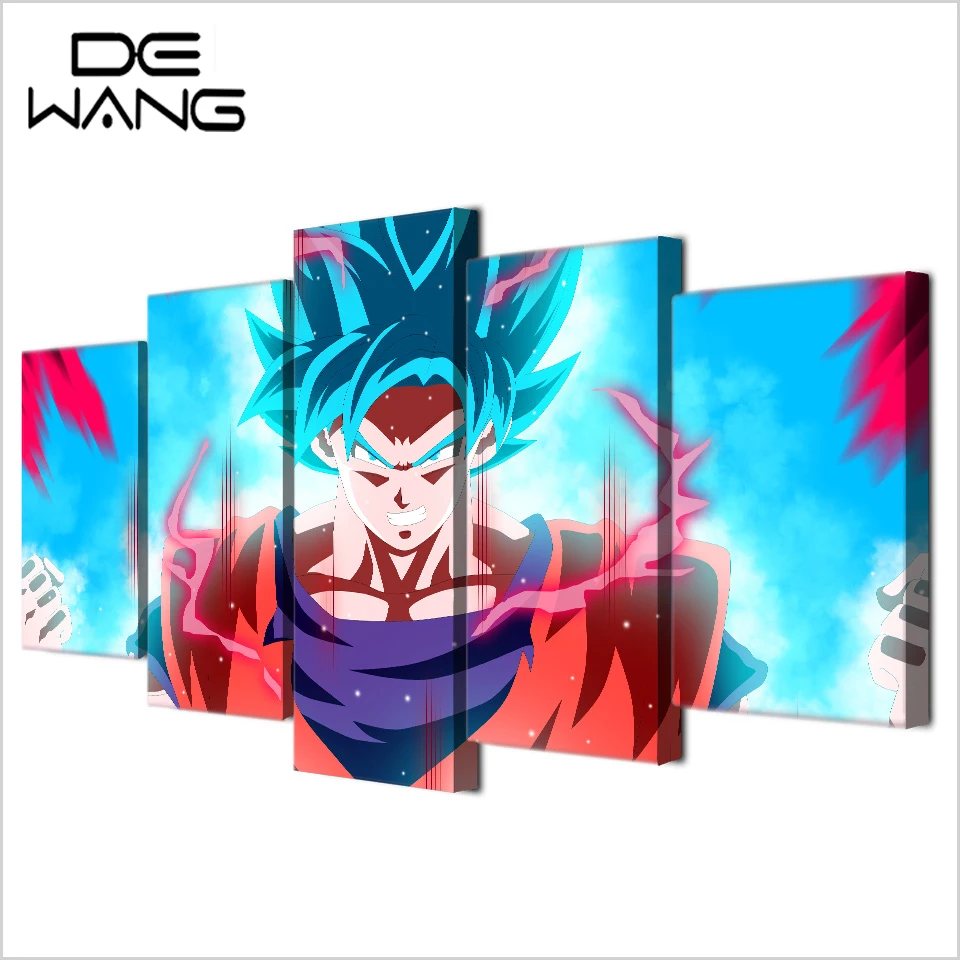5 Piece Wall Canvas Animation Painting Modern Printed ...