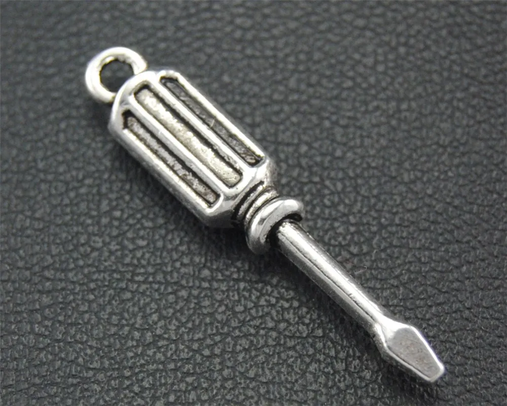 

10pcs Antique Sliver/bronze Screwdriver Tool Charm Handmade Charms Pendants Jewelry Findings 4X29mm A1716/A1668