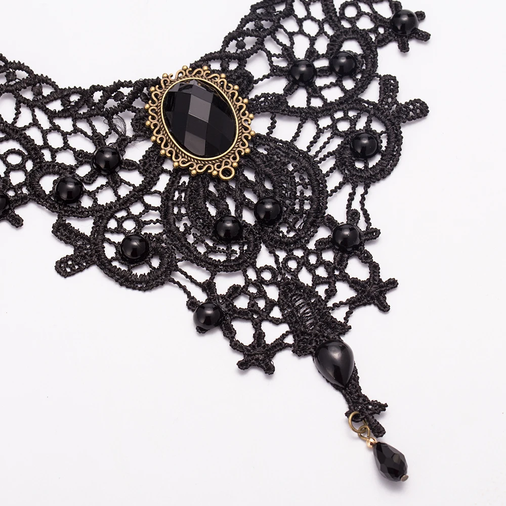Fashion-Necklaces-For-Women-Beauty-Girl-Handmade-Jewerly-Gothic-Retro-Vintage-Lace-Necklace-Collar-Choker-Necklace (2)
