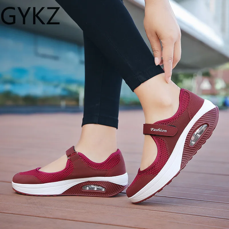 

2019 Summer Fashion Women Flat Platform Shoes Woman Breathable Mesh Casual Shoes Moccasin Zapatos Mujer Ladies Boat Shoes