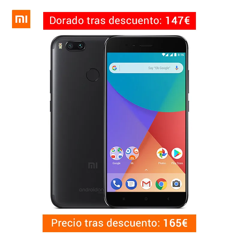 Xiao mi A1 4 ГБ Оперативная память 32 ГБ Смартфон Snapdragon 625 телефона 5,5 дюймов двойной камеры 12MP LTE 4 г Android ОДИН Глобальный Версия Xiao mi A1 4 ГБ Оперативная память 32 ГБ Смартфон Snapdragon 625 телефона 5,5 дюймов двойной камеры 12MP LTE 4 г Android ОДИН Глобальный Версия