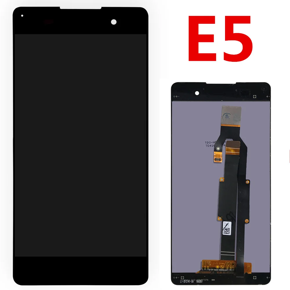 Goedkoop Touchscreen Voor SONY Xperia E5 LCD F3311 F3313 LCD Display Digitizer Sensor Glass Panel Assembly Vervanging Onderdelen Wit Zwart