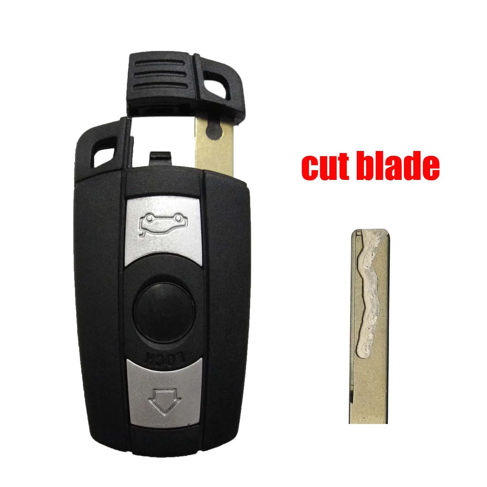 Jingyuqin Cut Blade Remote Smart Car Key Blade Fob for BMW 1 3 5 6