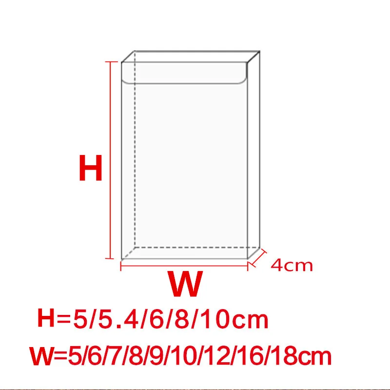 50 шт. 4 * X * XCM пластиковая коробка ПВХ прозрачная упаковка прозрачные пластиковые ПВХ упаковочные коробки для ювелирных изделий/конфет