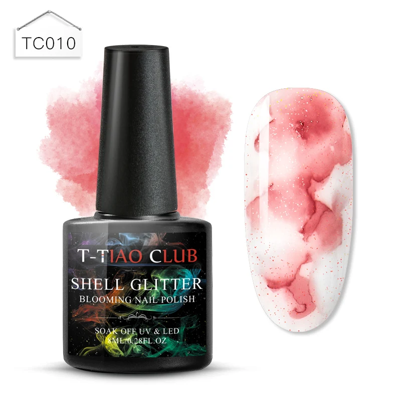 T-TIAO CLUB Blooming Painting Nail Gel Polish Effect Flower Blossom Nails Gel Soak off UV Gel Varnish Manicure Nail Art Lacquer - Цвет: ES03415