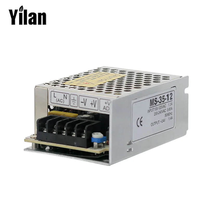 

MS-35-12V 35W 220V AC 7A 12V 15V 24V DC Mini Size Compact Industrial Switching Power Supply LED Driver