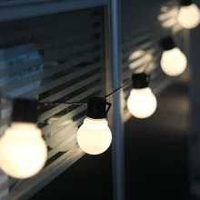 10/20/38 Светодиодный s Открытый гирлянда 5 см большой шар светодиодный строка светильник черный провод, волшебные рождественские светильник s для отдыха и вечеринок рождественские украшения