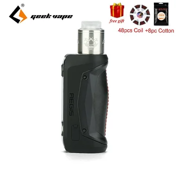 

Free Coil & Cotton!! 100W Geekvape Aegis Solo TC Kit W/ Tengu RDA & Precise Lateral Airflow Holes E-cig Vape Kit VS Aegis Legend