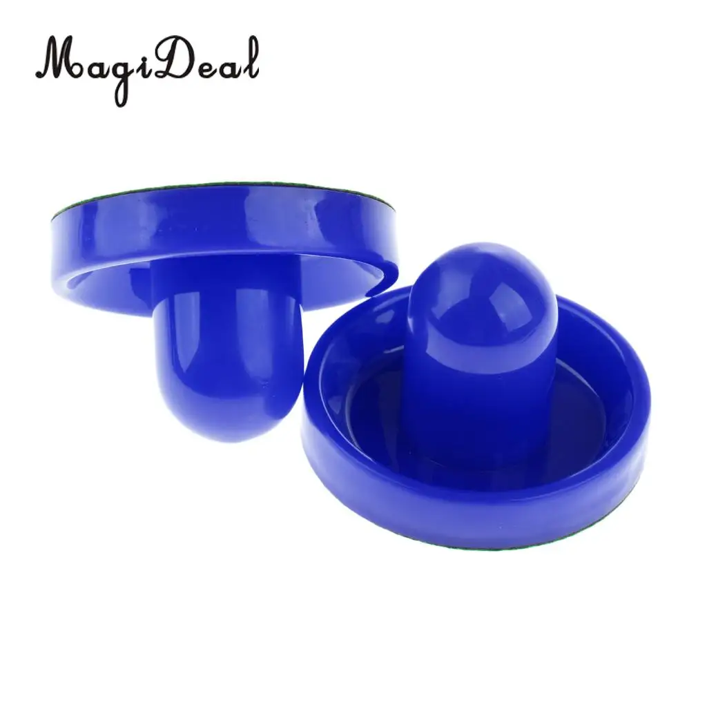 2 Pieces Air Hockey Felt Pushers Goalie Handles Paddles Replacement with Home Tables for Full-size Air Hockey Games