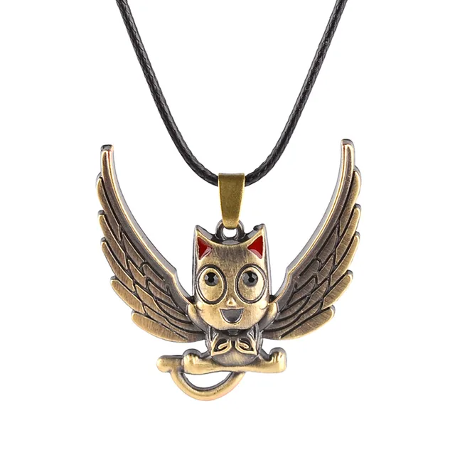 Fairy Tail Bronze Alloy Owl Necklace Chain