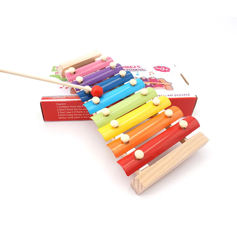 Детские деревянные октавы ручной стук пианино раннее образование детские головоломки музыкальный инструмент игрушка дерево стук пианино