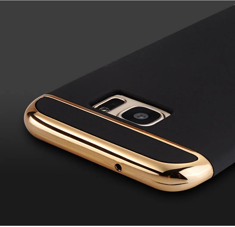 

360 Full Protection Electroplated Case for Samsung Galaxy S8 S7 S6 edge plus 3in1 Case for Samsung Galaxy C7 C9pro note8 5 Cover