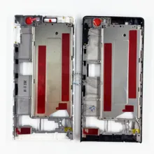 White/Black/Pink Front Frame Bezel LCD Chassis Faceplate Replacement for Huawei Ascend P6 Mobile Phone Case Cover