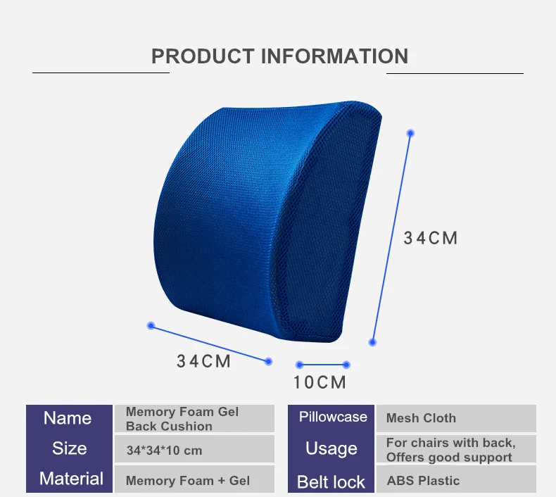 PurenLatex Silicone Gel Memory Foam Cool Chair Cushion  (18)