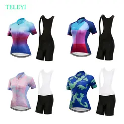Женская быстросохнущая нагрудник шорты для женщин и дышащий велосипедная форма Лето 2019 г. mtb Велосипедный спорт велосипед одежда спортивн