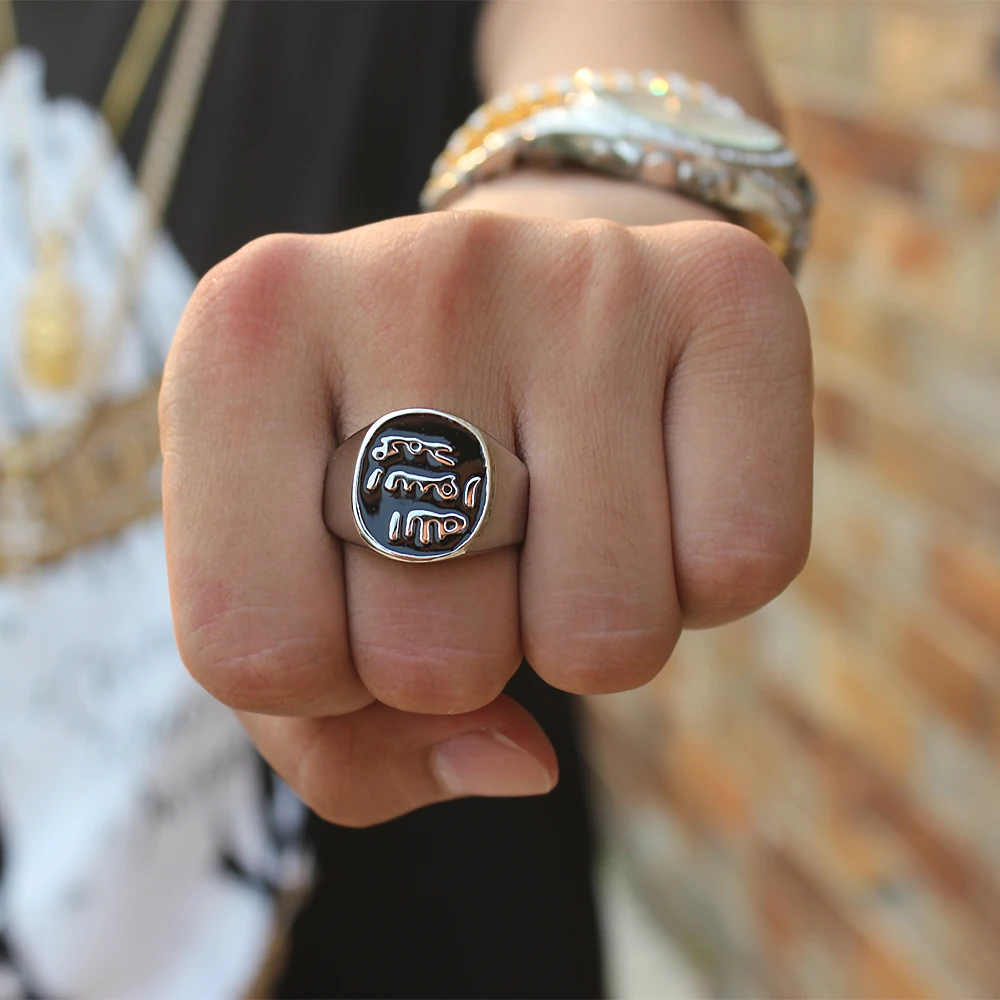 Gold Mohammad Rasool Allah Ringe Edelstahl Islamischen Ringe Fur