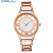 Marque De Luxe montre En Or Rose en acier inoxydable Plein femme Mode OL Dame Commerciale Montres De Mode Robe Montre Relogio Feminino