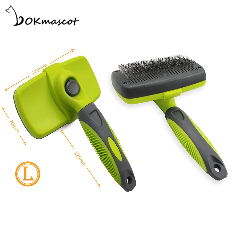 Pet Hair Grooming Self Cleaning Slicker Brush For Dogs And Catsin Dog