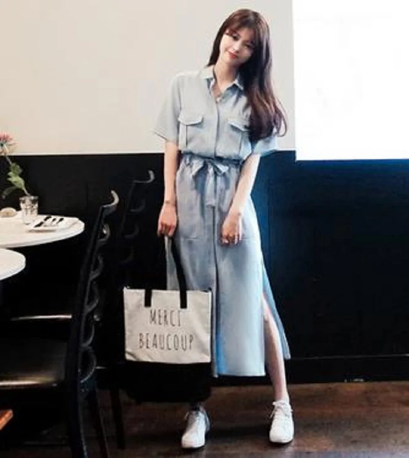 shirt one piece dress