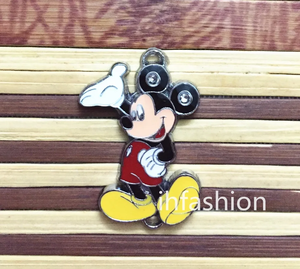 

mix Anime Cartoon mickey mouse Enamel Metal Charm Pendants DIY Jewelry Making Mobile Phone Accessories p064