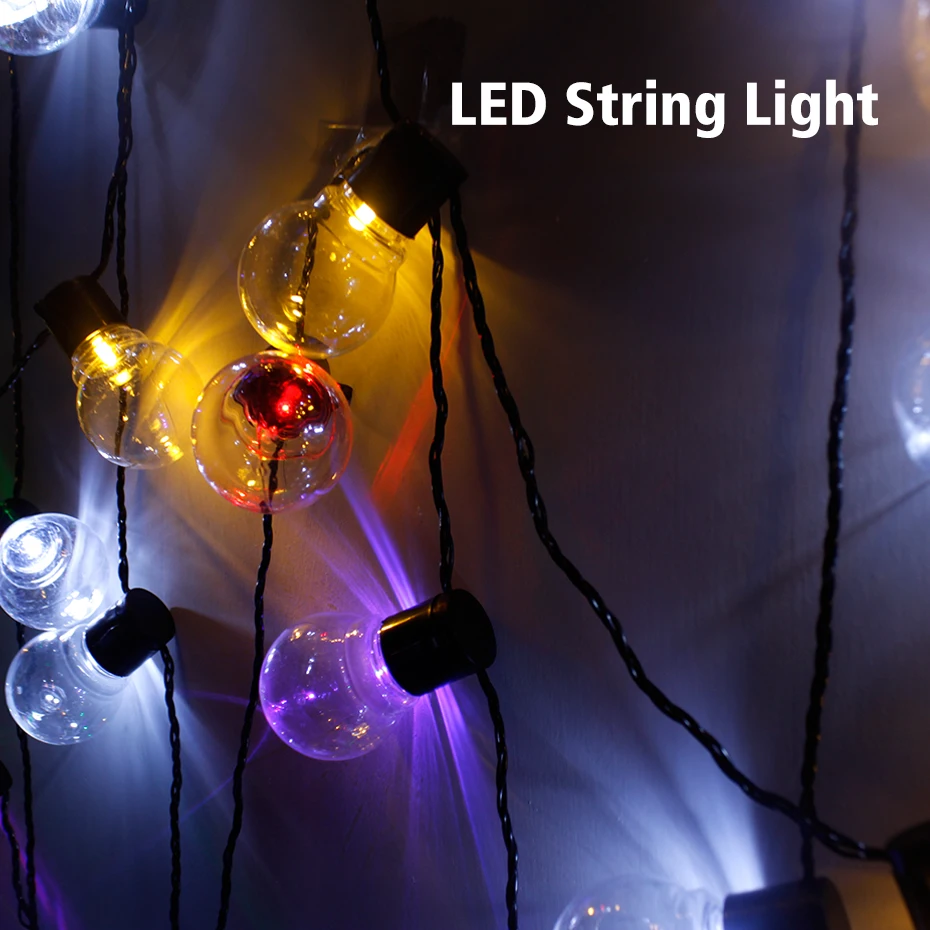 LED Globe Bulb Led String Lights 6M Outdoor Waterproof Led Ball String Party Backyard Patio Holiday Lights For Home Decoration LED Globe Bulb Led String Lights 6M Outdoor Waterproof Led Ball String Party Backyard Patio Holiday Lights For Home Decoration
