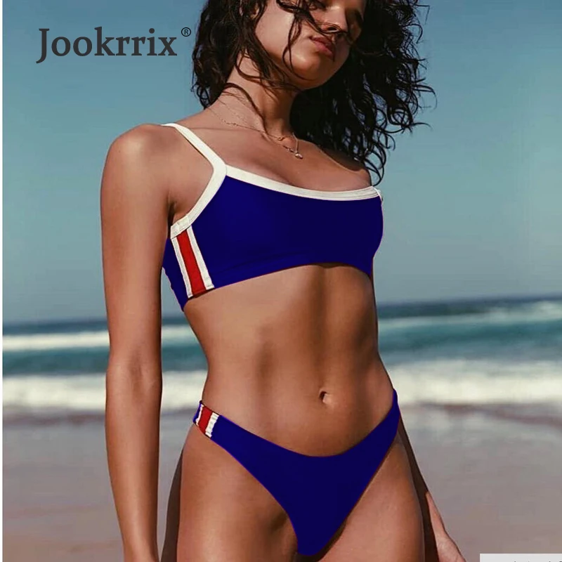 Jookrrix Новый сексуальный Твердые Топ микро бикини стринги Для женщин Купальник