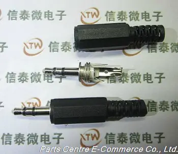 

20pcs 3.5 stereo audio plug 3.5 dual encoding audio plug 3.5mm audio socket, Free Shipping