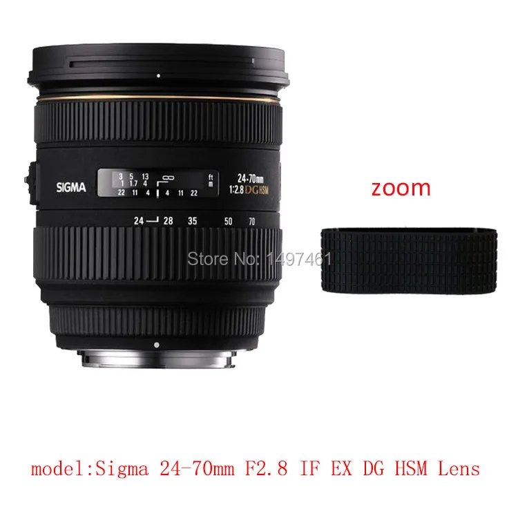 Lens Zoom Rubber Ring/Rubber Grip Repair Succedaneum For Sigma 24 70mm