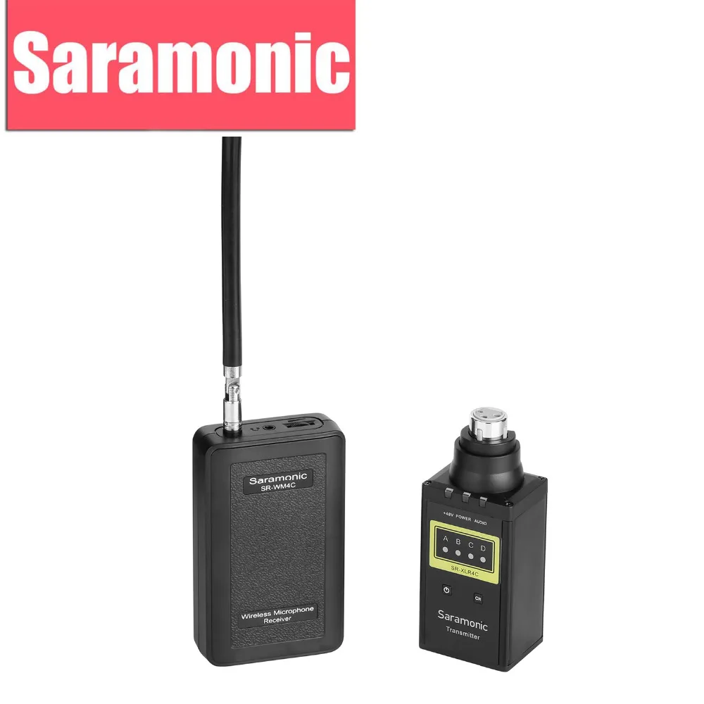 

Saramonic SR-WM4CB Wireless Microphone System with XLR Plug-in Transmitter for Canon Nikon DSLR Camera Camcorder Youtube Video