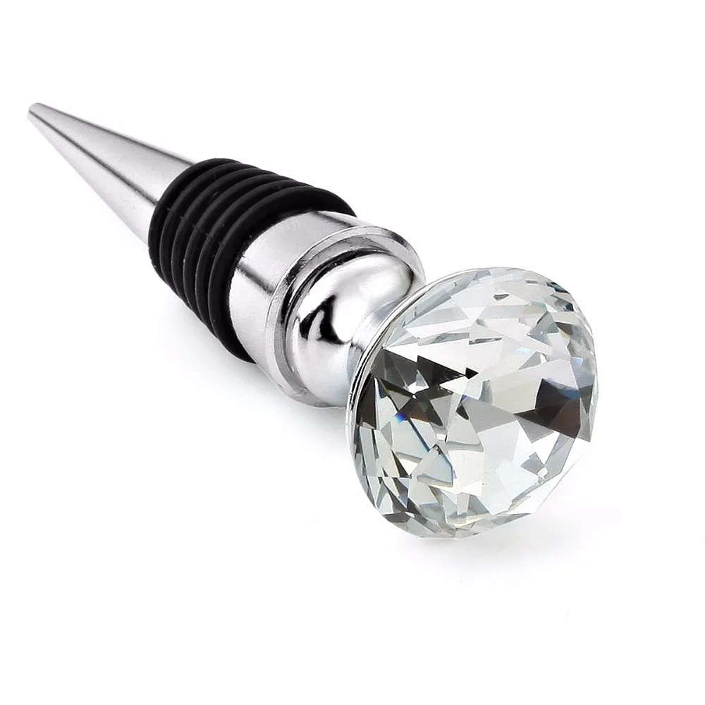 50Pcs Bottle Wine Stopper Wedding Favor,Diamond Crystal Wedding Gift